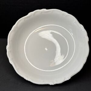 HERTEL JACOB Bavaria Germany Coupe Soup Bowl HEJ20 White, Embossed Border